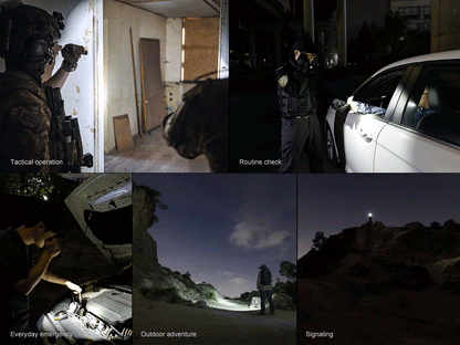 Fenix PD35R ACE Multi-Mode taktische Taschenlampe, 2000 Lumen