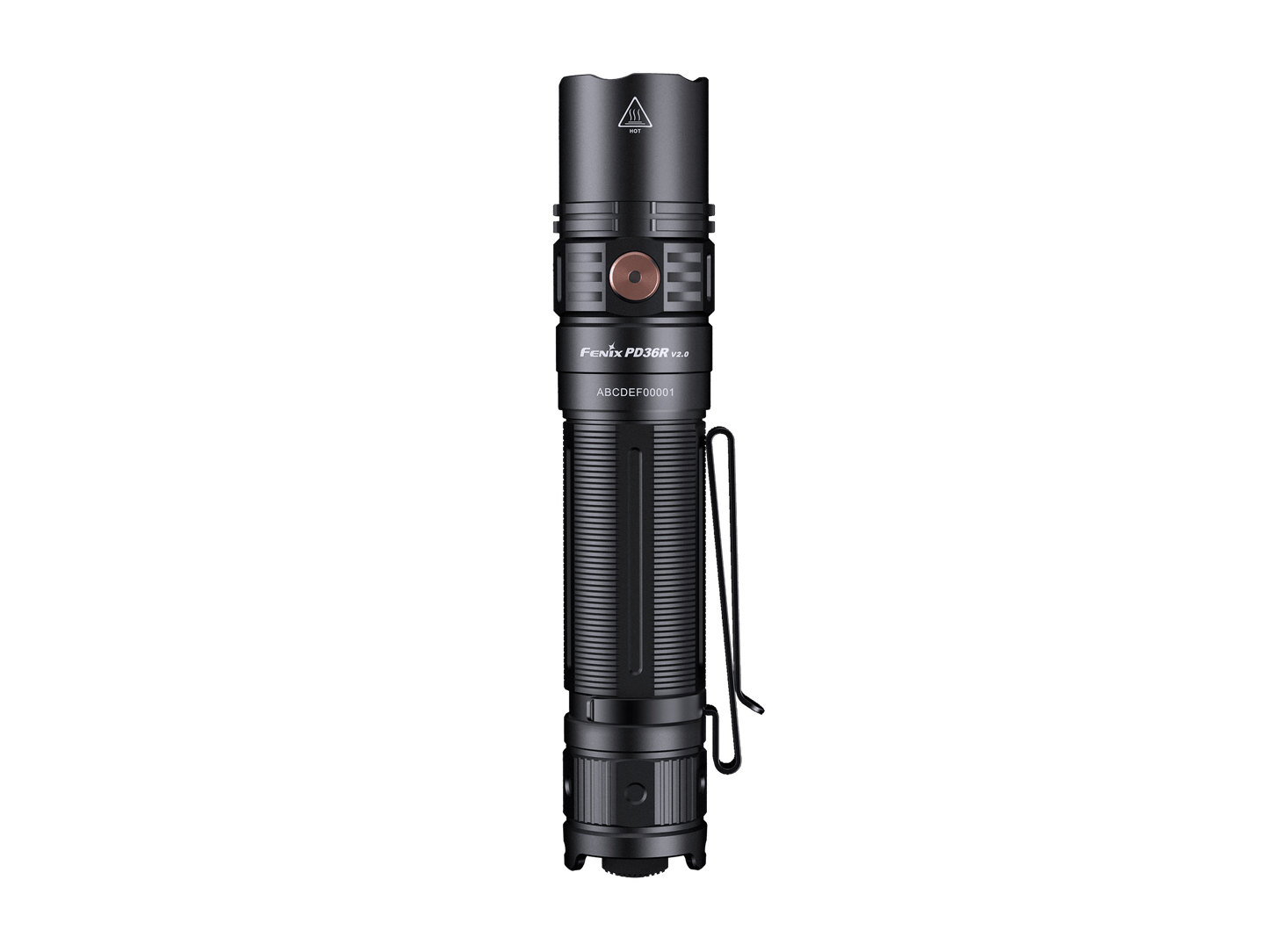 Fenix PD36R V2.0 Kompakte, wiederaufladbare taktische Taschenlampe, 1700 Lumen