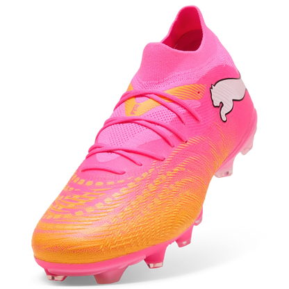 Puma Fußballschuhe Future 9 Match FG/AG, Poison Pink-Sun Stream-Bright Aqua-Puma White