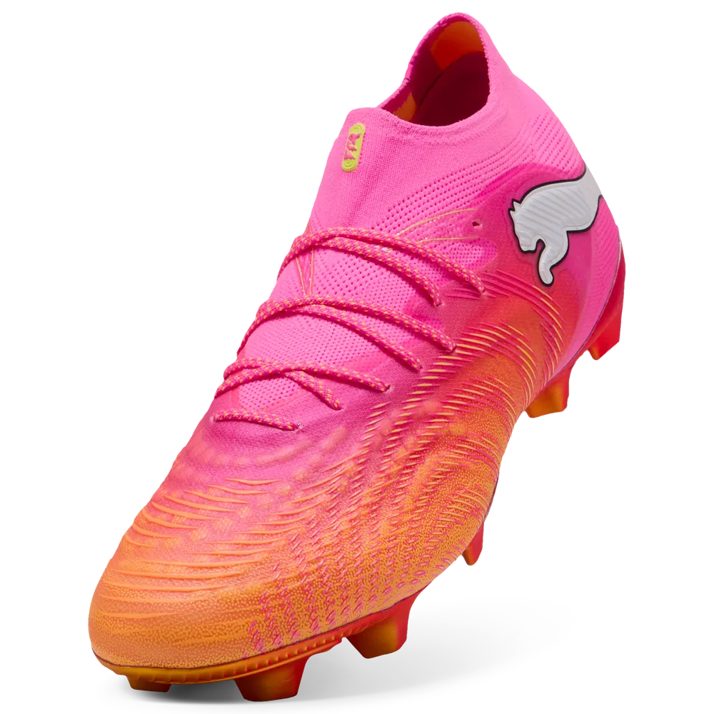 Puma Fußballschuhe Future 9 Ultimate FG, Poison Pink-Sun Stream-Bright Aqua-Puma White