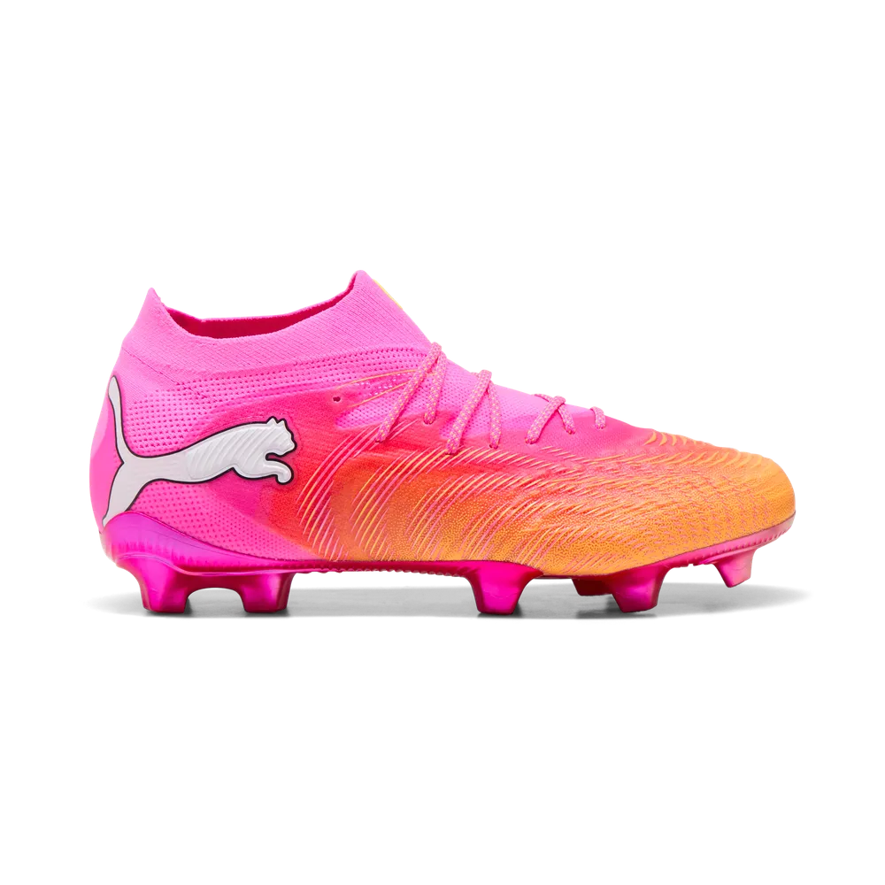 Puma Fußballschuhe Future 9 Ultimate FG, Poison Pink-Sun Stream-Bright Aqua-Puma White – Bild 