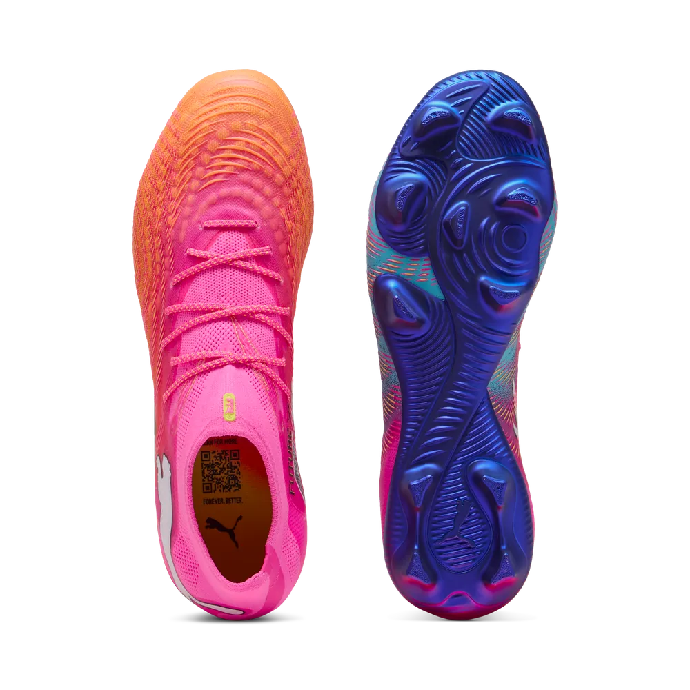 Puma Fußballschuhe Future 9 Ultimate FG, Poison Pink-Sun Stream-Bright Aqua-Puma White