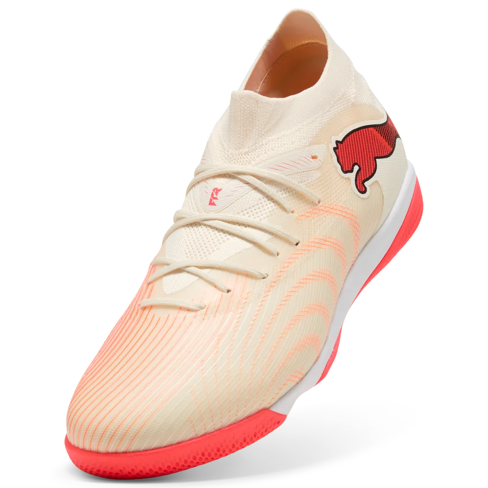 Puma Fußballschuhe Future  9 Match IT, Sugared Almond-PUMA White-Ultra Red-PUMA Black – Bild 