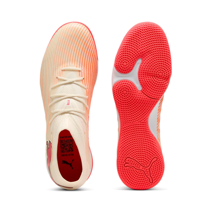 Puma Fußballschuhe Future  9 Match IT, Sugared Almond-PUMA White-Ultra Red-PUMA Black
