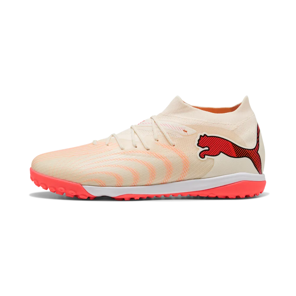 Puma Fußballschuhe Future 9 Match TT, Sugared Almond-Puma White-Ultra Red-Puma