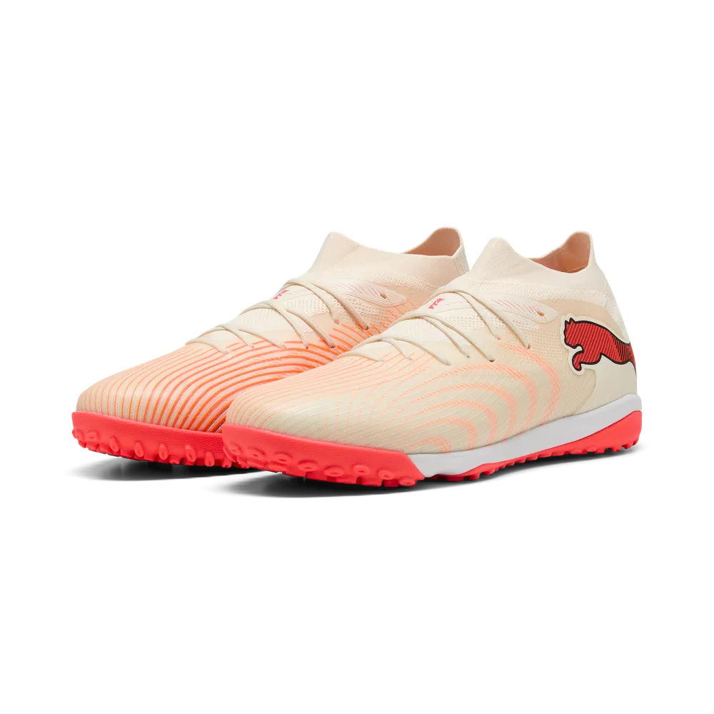 Puma Fußballschuhe Future 9 Match TT, Sugared Almond-Puma White-Ultra Red-Puma – Bild 