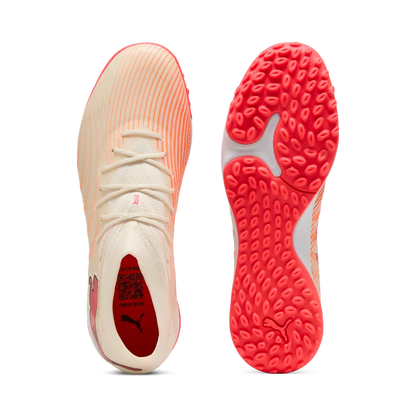 Puma Fußballschuhe Future 9 Match TT, Sugared Almond-Puma White-Ultra Red-Puma