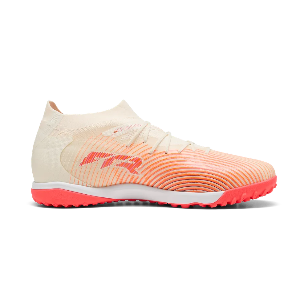 Puma Fußballschuhe Future 9 Match TT, Sugared Almond-Puma White-Ultra Red-Puma