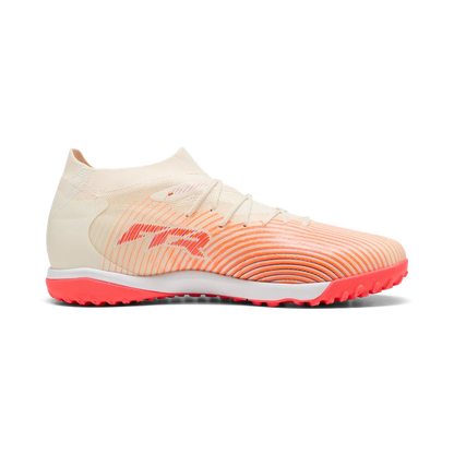 Puma Fußballschuhe Future 9 Match TT, Sugared Almond-Puma White-Ultra Red-Puma