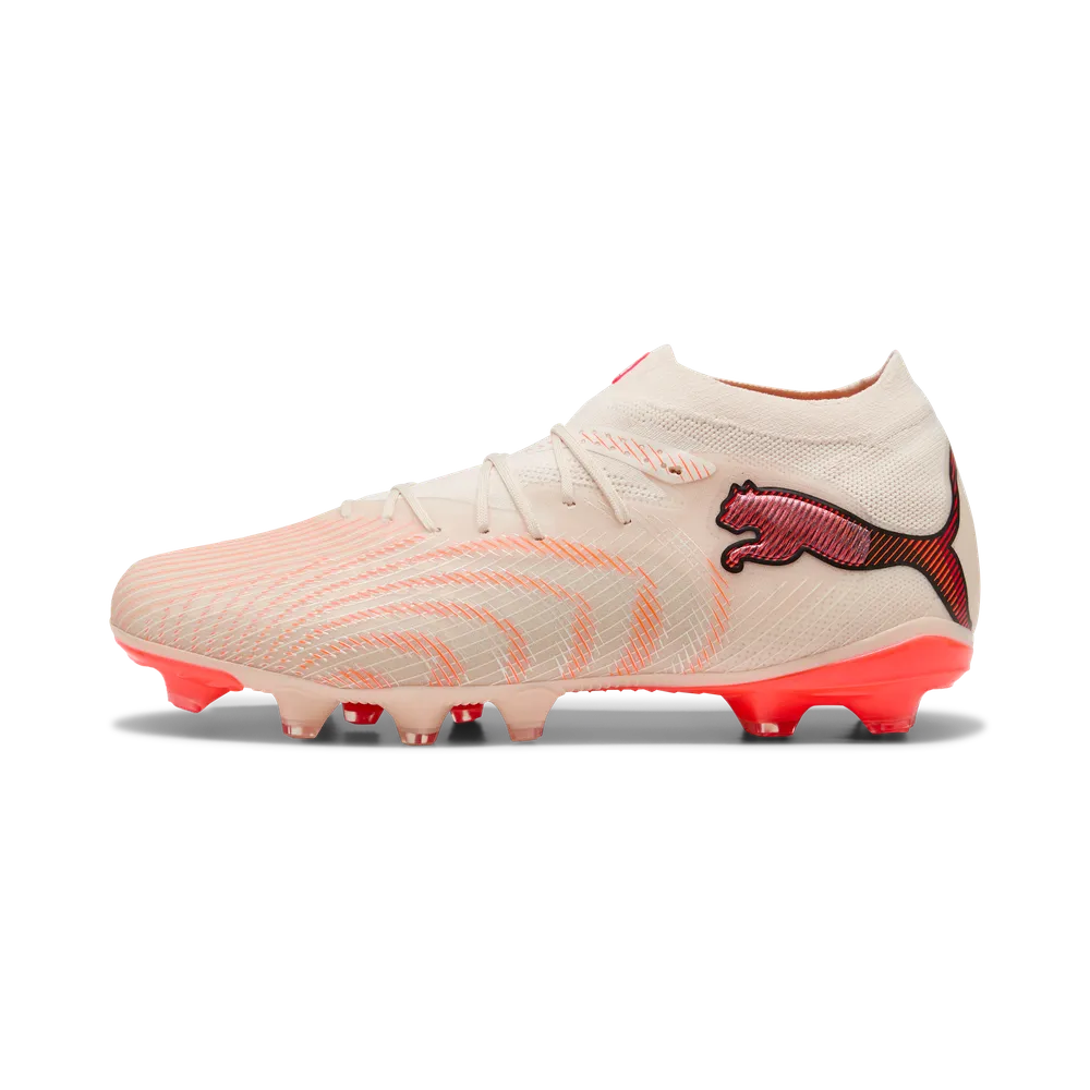 Puma Fußballschuhe Future 9 Pro FG/AG, Almond-Puma White Ultra-Red-Puma Black