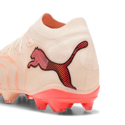 Puma Fußballschuhe Future 9 Pro FG/AG, Almond-Puma White Ultra-Red-Puma Black