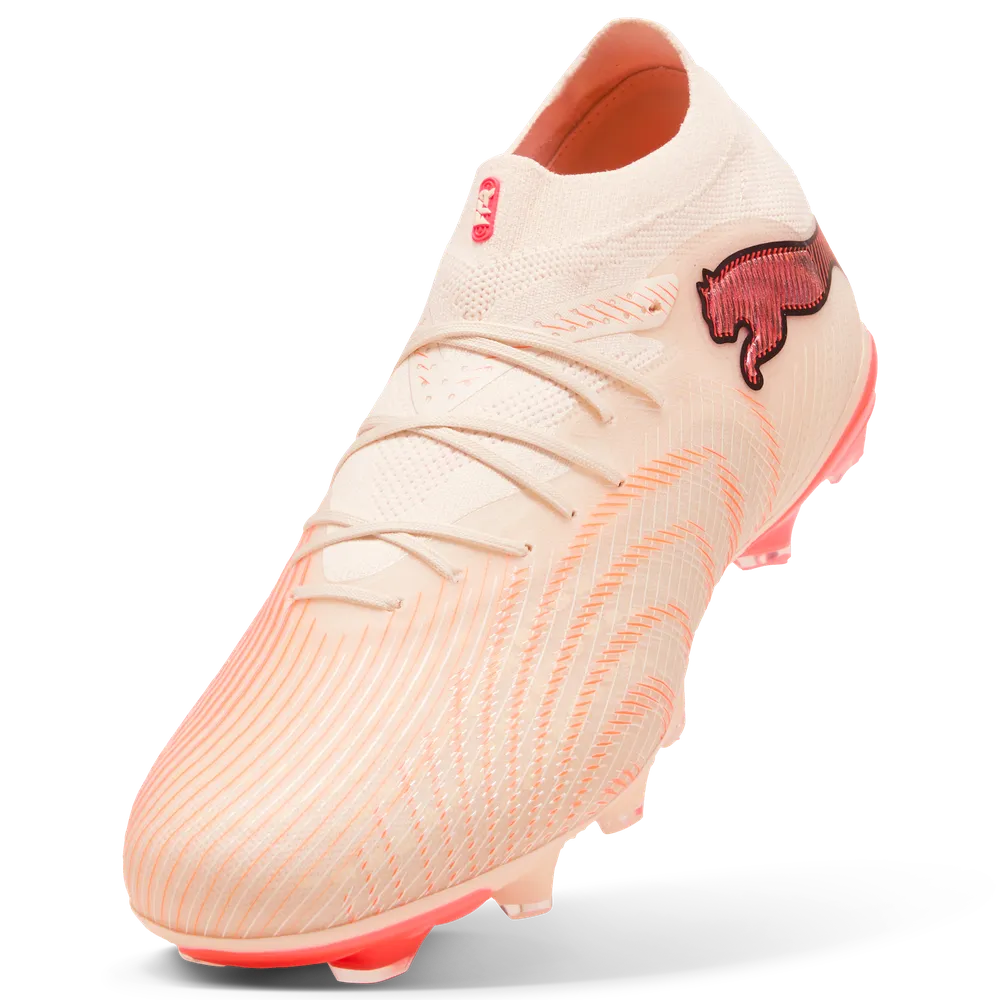 Puma Fußballschuhe Future 9 Pro FG/AG, Almond-Puma White Ultra-Red-Puma Black