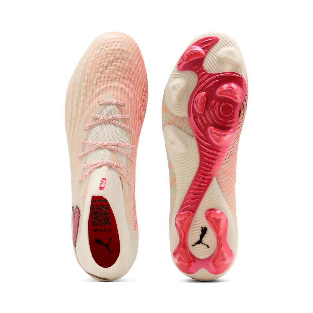 Puma Fußballschuhe Future 9 Ultimate FG, Sugared Allmond-Puma White-Ultra-Red-Puma