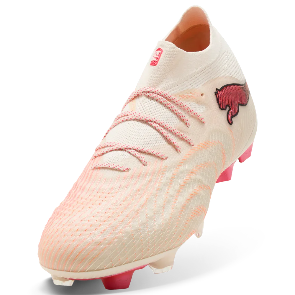 Puma Fußballschuhe Future 9 Ultimate FG, Sugared Allmond-Puma White-Ultra-Red-Puma