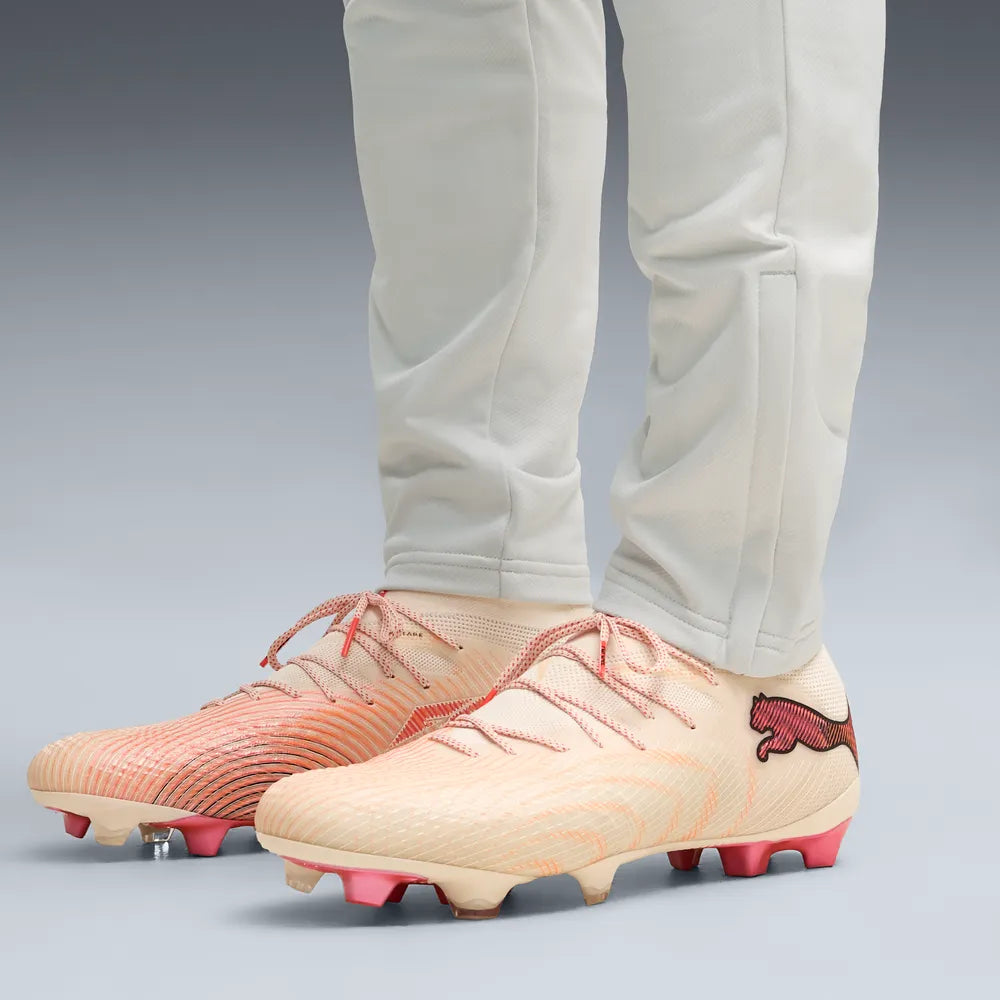 Puma Fußballschuhe Future 9 Ultimate FG, Sugared Allmond-Puma White-Ultra-Red-Puma