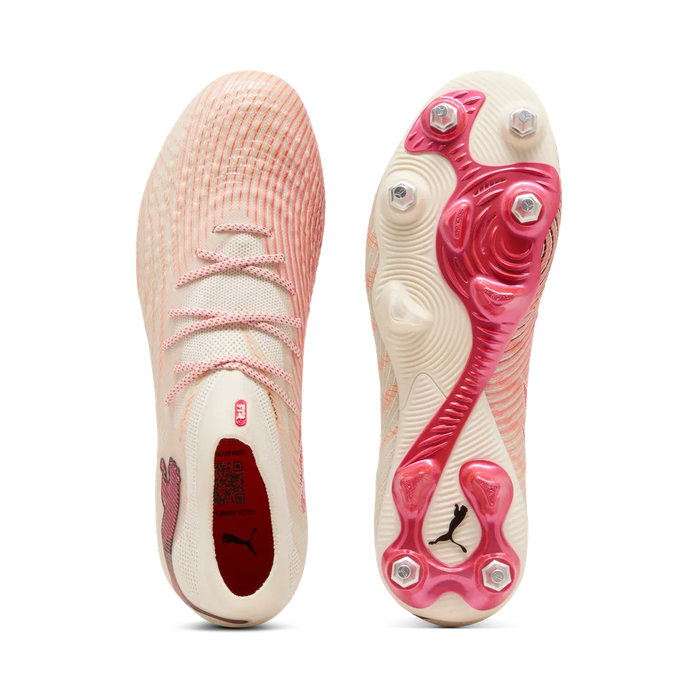 Puma Fußballschuhe Future 9 Ultimate MxSG, Almond-Puma White-Ultra Red-Puma Black – Bild 