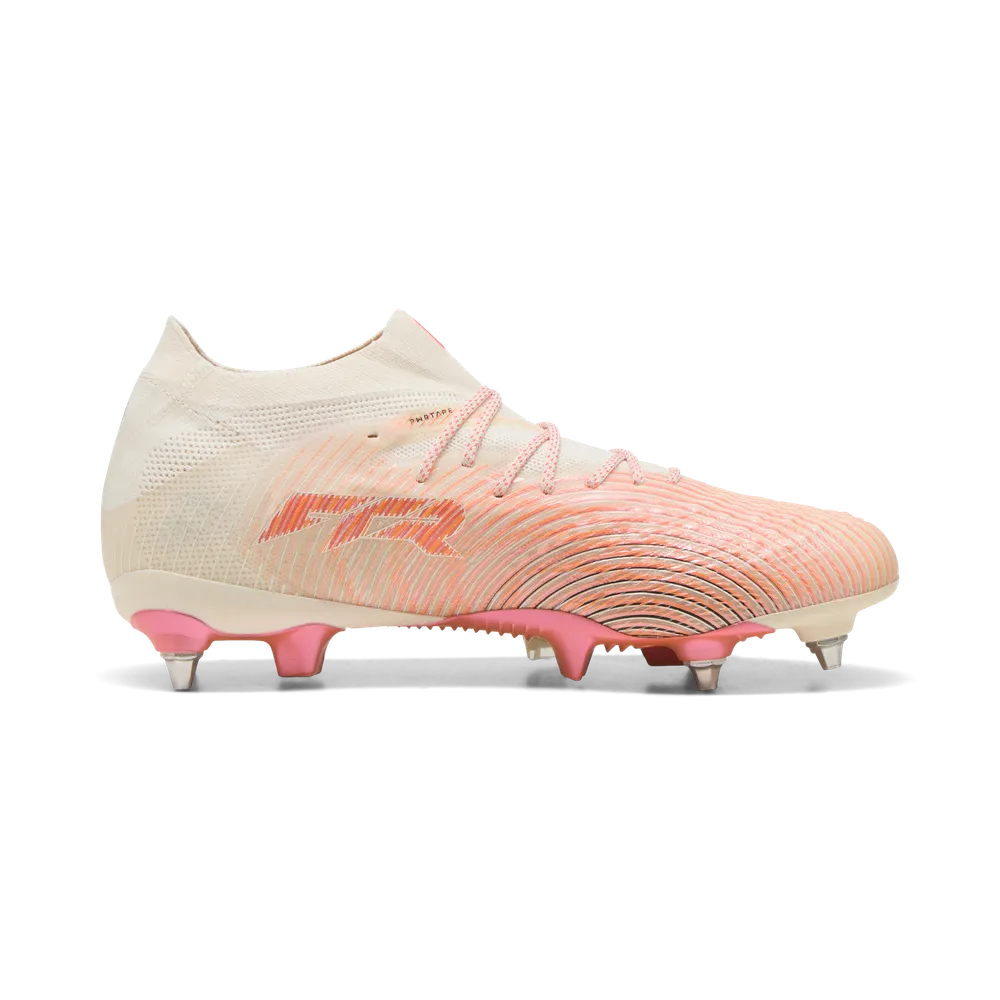 Puma Fußballschuhe Future 9 Ultimate MxSG, Almond-Puma White-Ultra Red-Puma Black