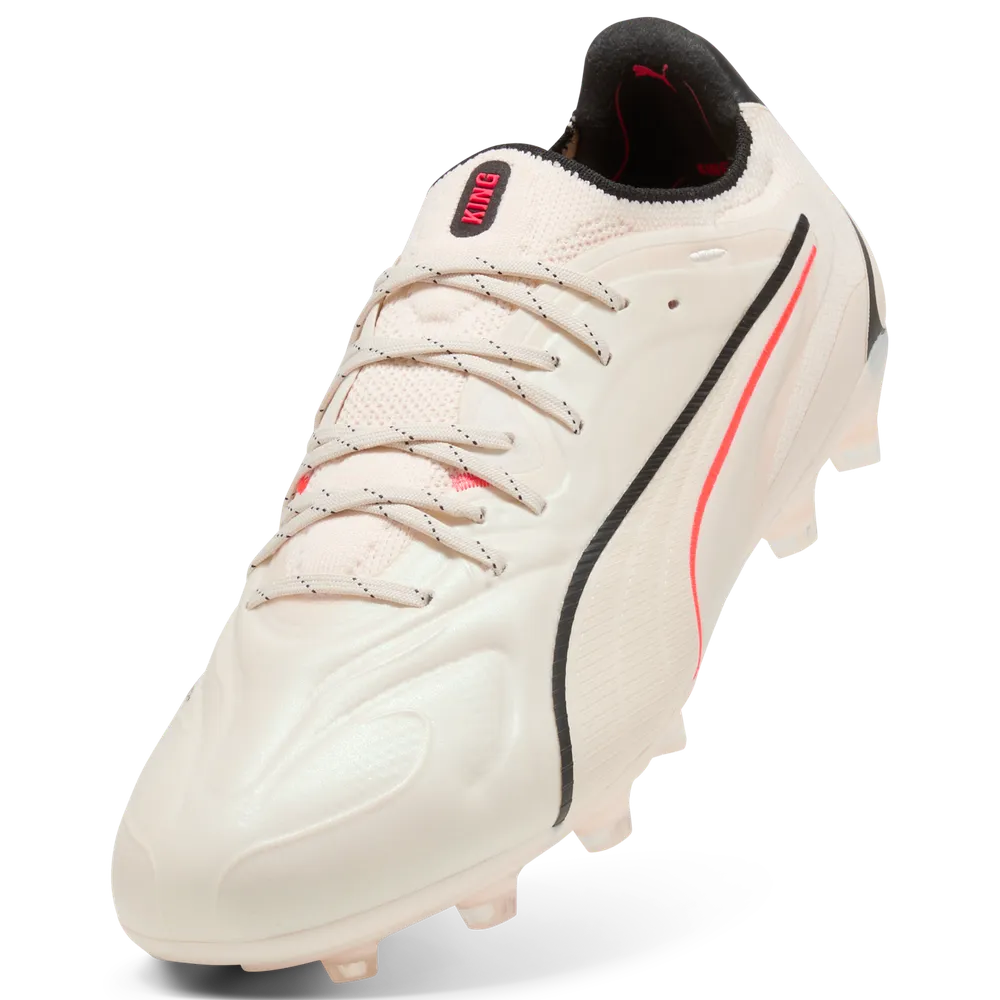 Puma Fußballschuhe King 20 Ultimate FG, Sugared Almond-PUMA Black-Ultra Red