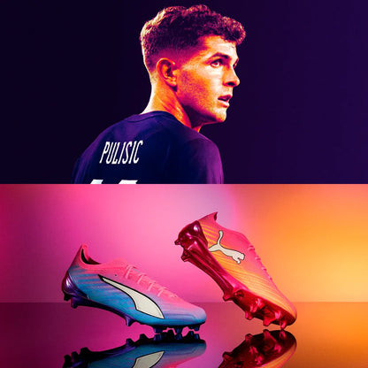 Puma Fußballschuhe Ultra 6 Ultimate FG, Poison Pink-PUMA White-Sun Stream-Bright Aqua
