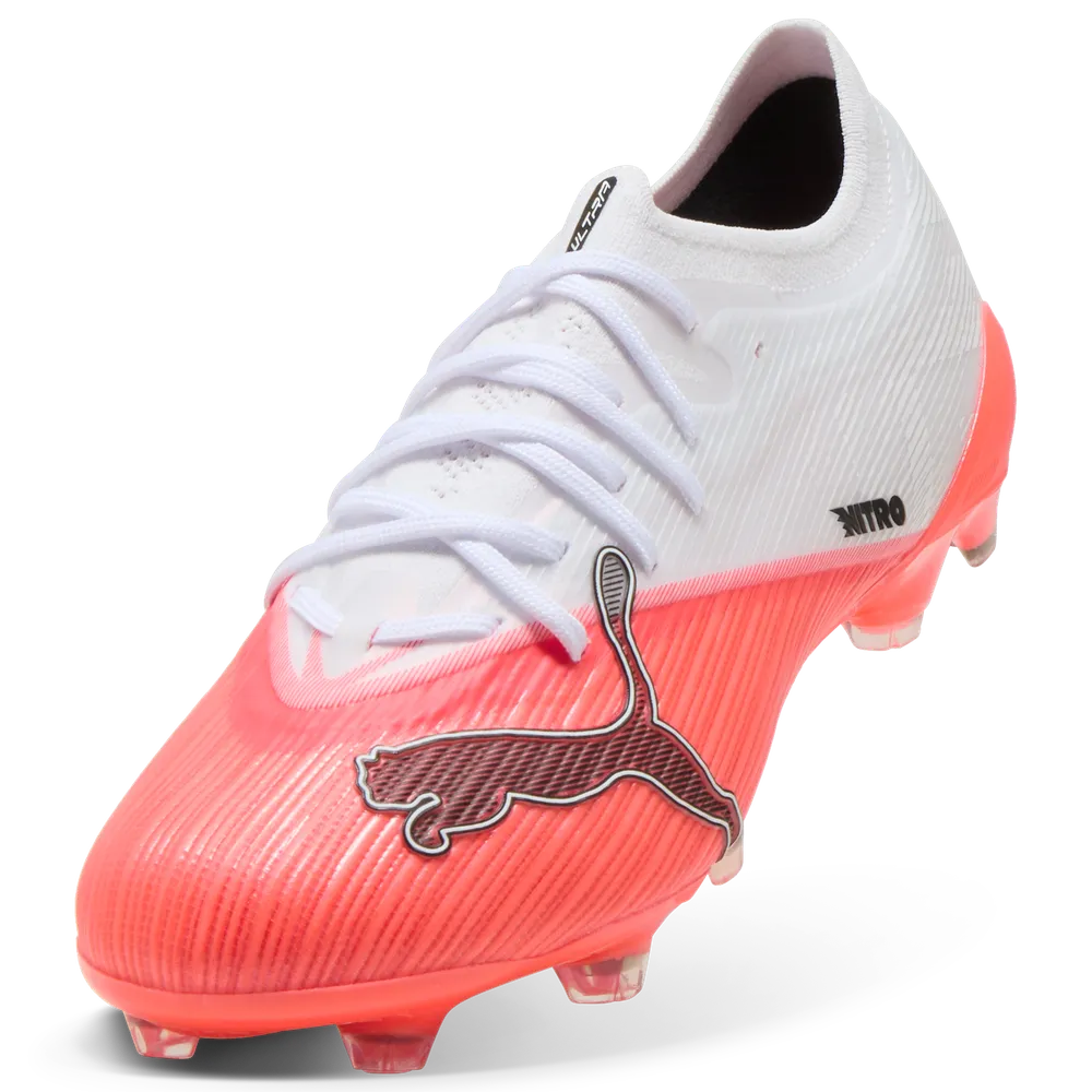 Puma Fußballschuhe Ultra Nitro 7 Pro FG, Ultra Red-Puma Black-Puma White – Bild 