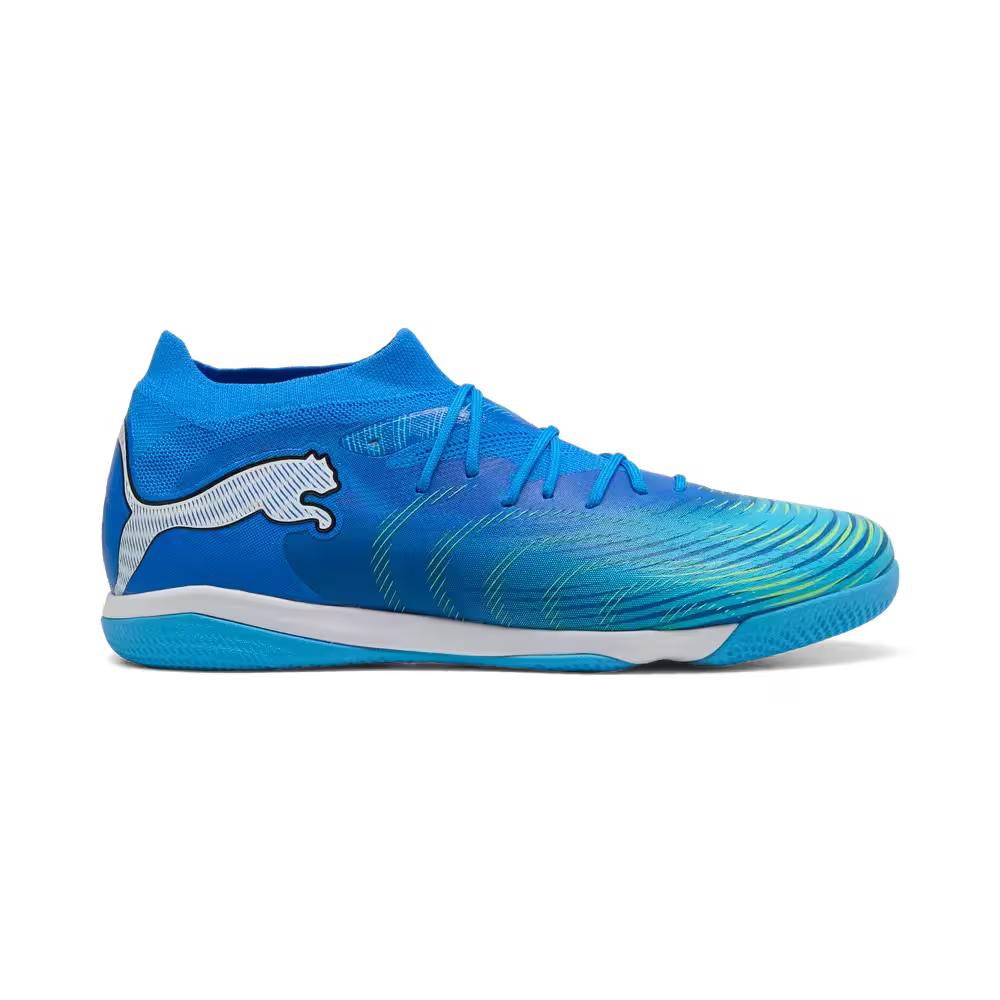 Puma Hallenfußballschuhe Future 9 Match IT, Ultra Blue-PUMA White-Luminous Blue-PUMA Black – Bild 