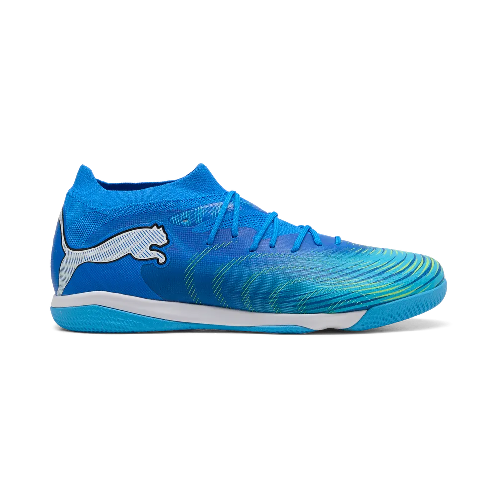 Puma Hallenfußballschuhe Future 9 Match IT, Ultra Blue-PUMA White-Luminous Blue-PUMA Black – Bild 
