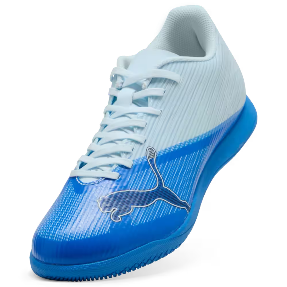 Puma Hallenfußballschuhe Ultra 7 Play IT, Ultra Blue-Icy Blue-PUMA Black-Lime Squeeze