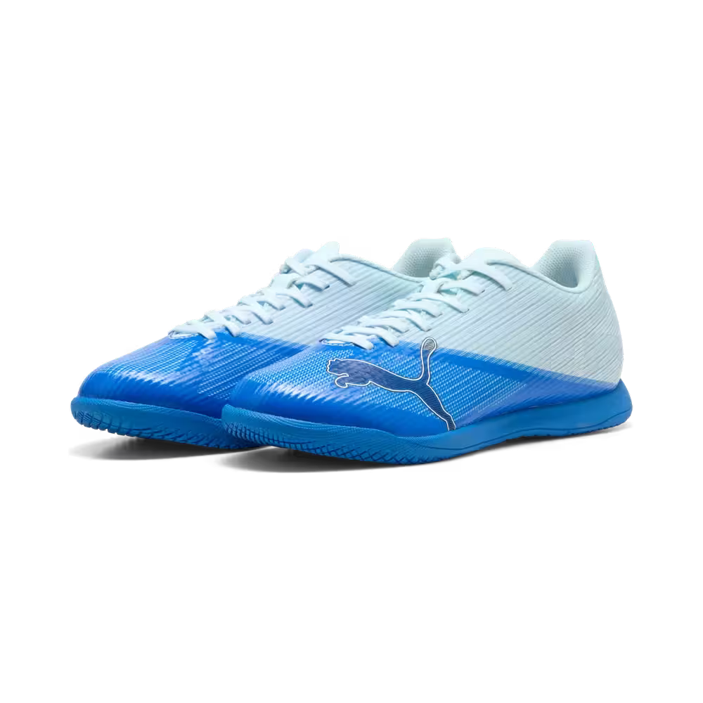 Puma Hallenfußballschuhe Ultra 7 Play IT, Ultra Blue-Icy Blue-PUMA Black-Lime Squeeze