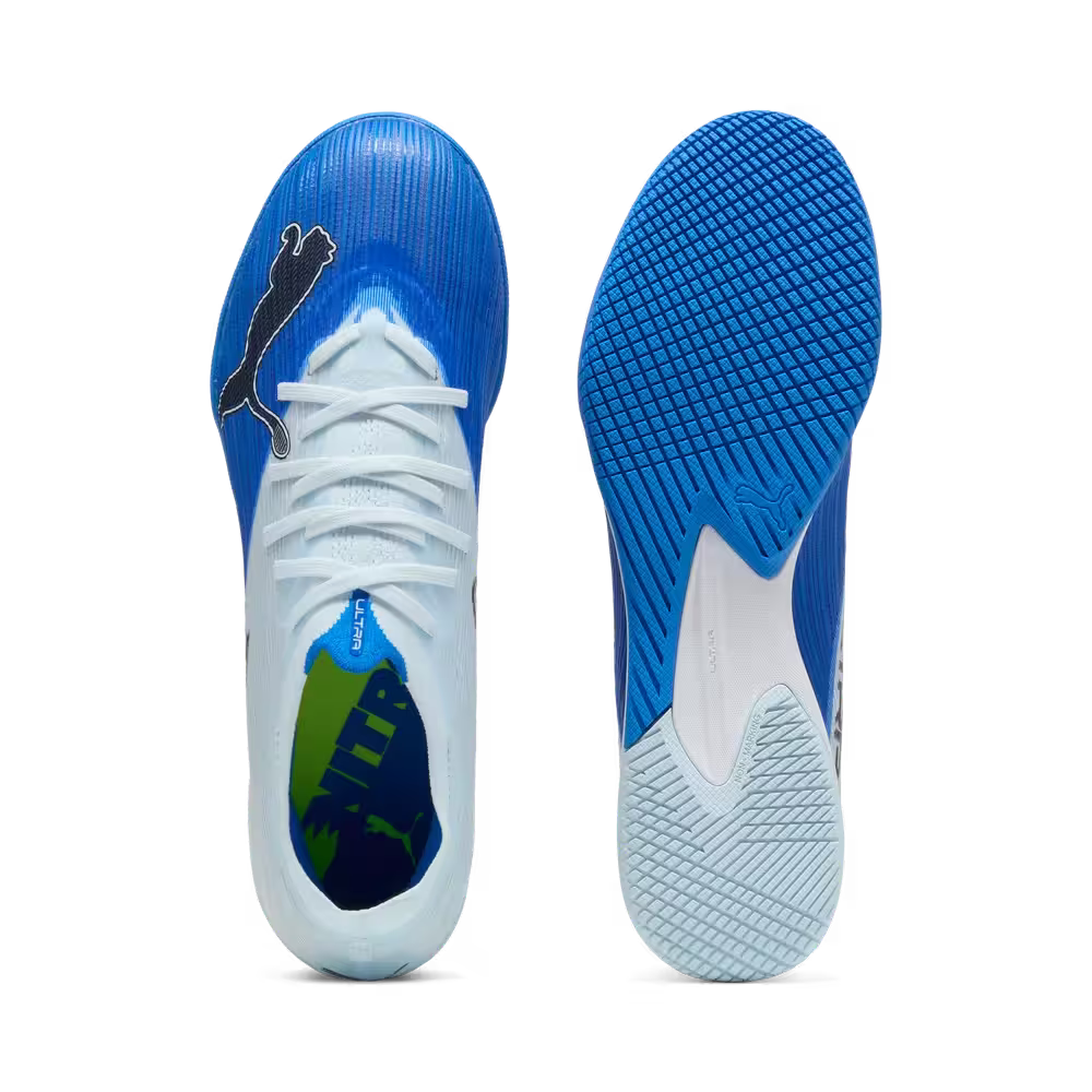 Puma Hallenfußballschuhe Ultra Nitro 7 Match IT, Ultra Blue-Icy Blue-PUMA Black-Lime Squeeze