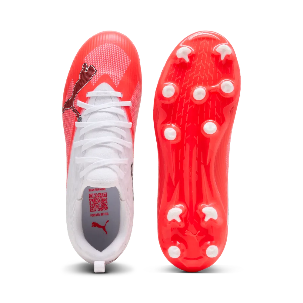 Puma Kinderfußballschuhe Ultra 7 Match FG/AG, ultra red/puma black