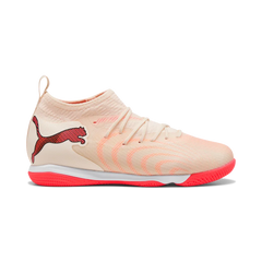 Puma Kinderhallenfußballschuhe Future 9 Match IT, Sugared Almond-PUMA White-Ultra Red-PUMA Black