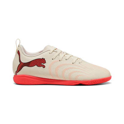 Puma Kinderhallenfußballschuhe Future 9 Play IT, Sugared Almond-PUMA White-Ultra Red-PUMA Black