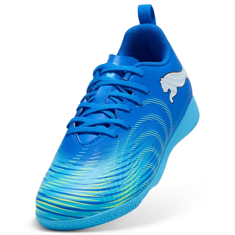 Puma Kinderhallenfußballschuhe Future 9 Play IT, Ultra Blue-PUMA White-Luminous Blue-PUMA Black