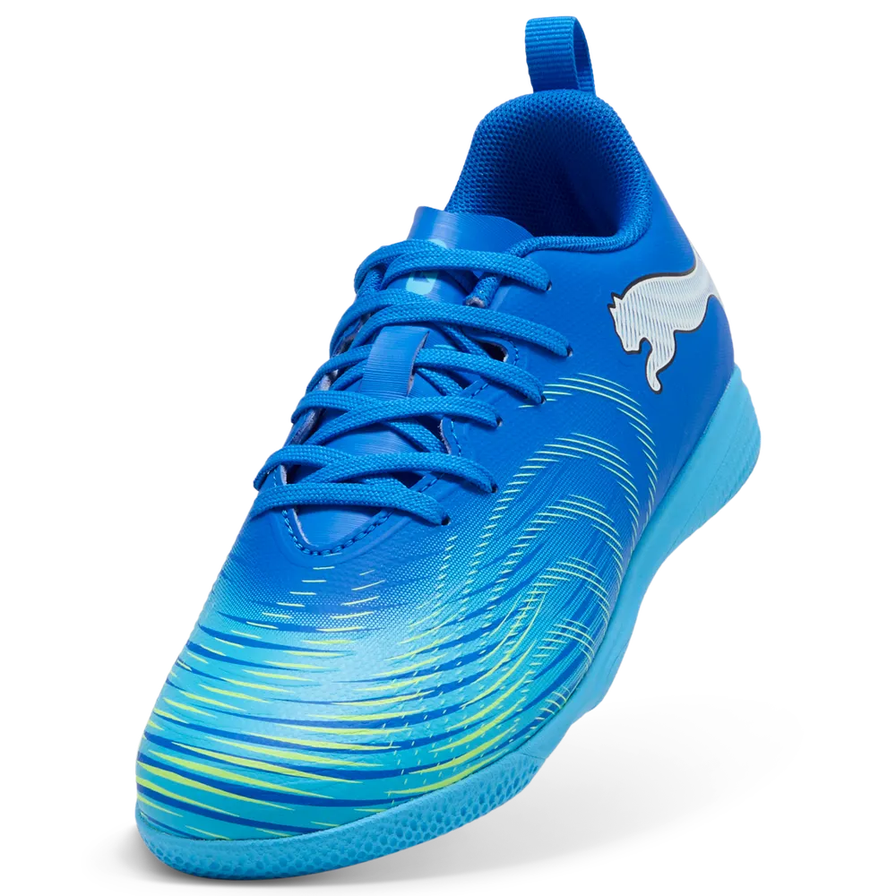 Puma Kinderhallenfußballschuhe Future 9 Play IT, Ultra Blue-PUMA White-Luminous Blue-PUMA Black – Bild 