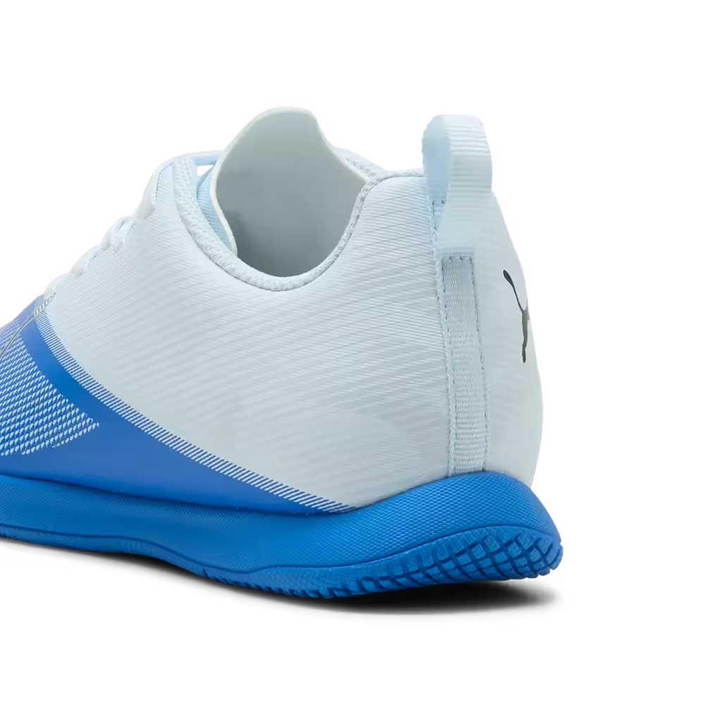 Puma Kinderhallenfußballschuhe Ultra 7 Play IT, Ultra Blue-Icy Blue-PUMA Black-Lime Squeeze