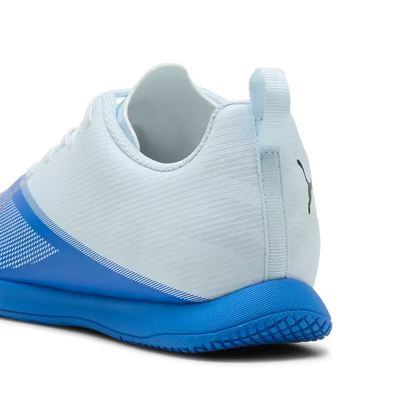 Puma Kinderhallenfußballschuhe Ultra 7 Play IT, Ultra Blue-Icy Blue-PUMA Black-Lime Squeeze
