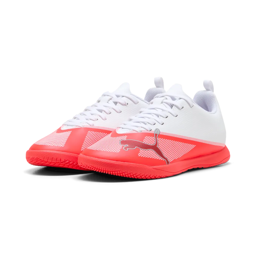 Puma Kinderhallenfußballschuhe Ultra 7 Play IT, Ultra Red-PUMA Black-PUMA White