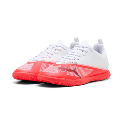 Puma Kinderhallenfußballschuhe Ultra 7 Play IT, Ultra Red-PUMA Black-PUMA White