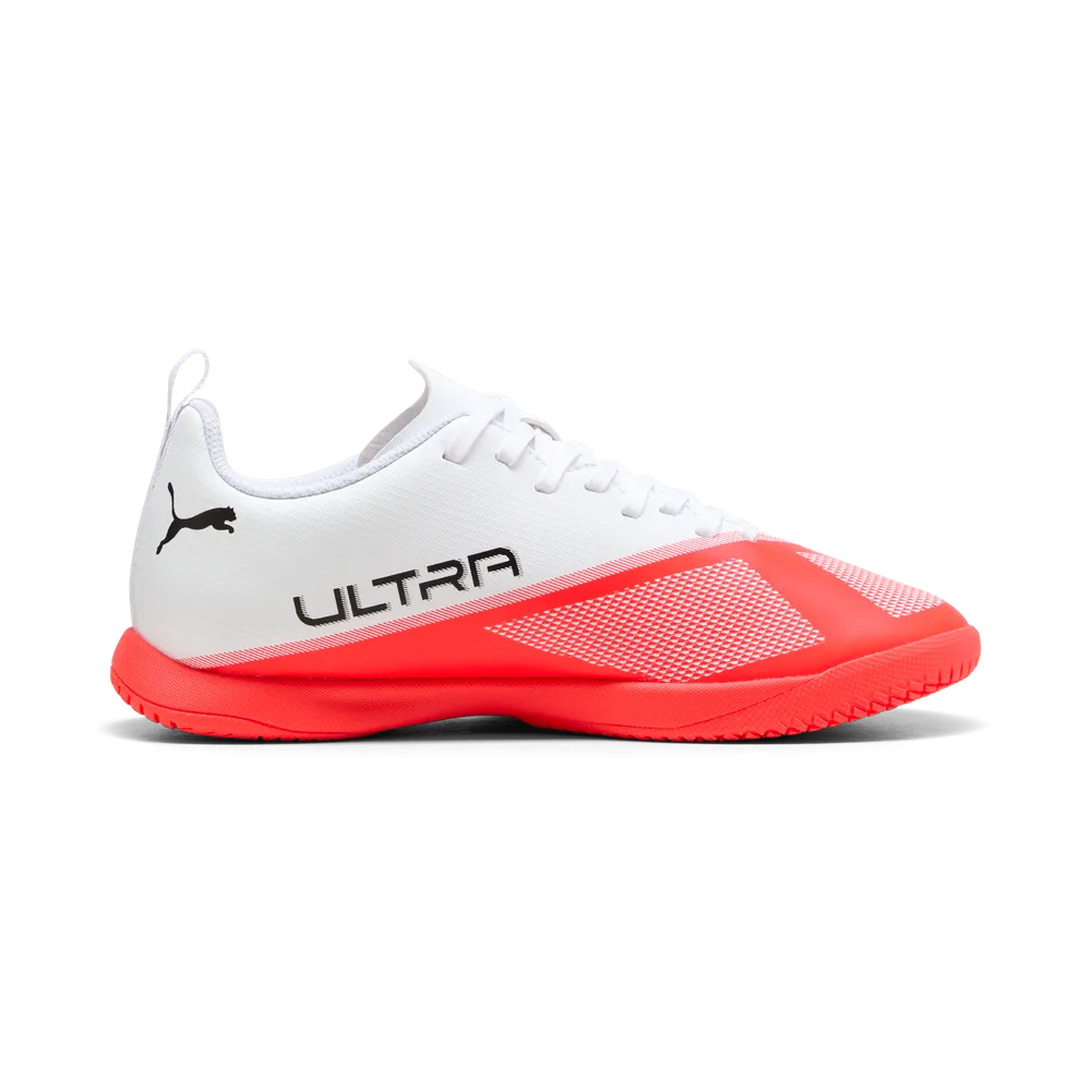 Puma Kinderhallenfußballschuhe Ultra 7 Play IT, Ultra Red-PUMA Black-PUMA White – Bild 