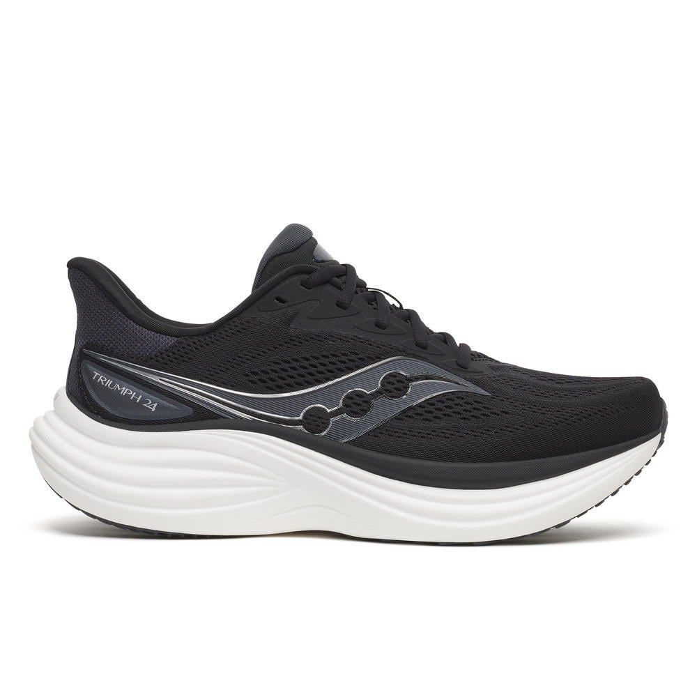 Saucony Herrenlaufschuhe Triumph 24, Black/Silver - machsport – Bild 