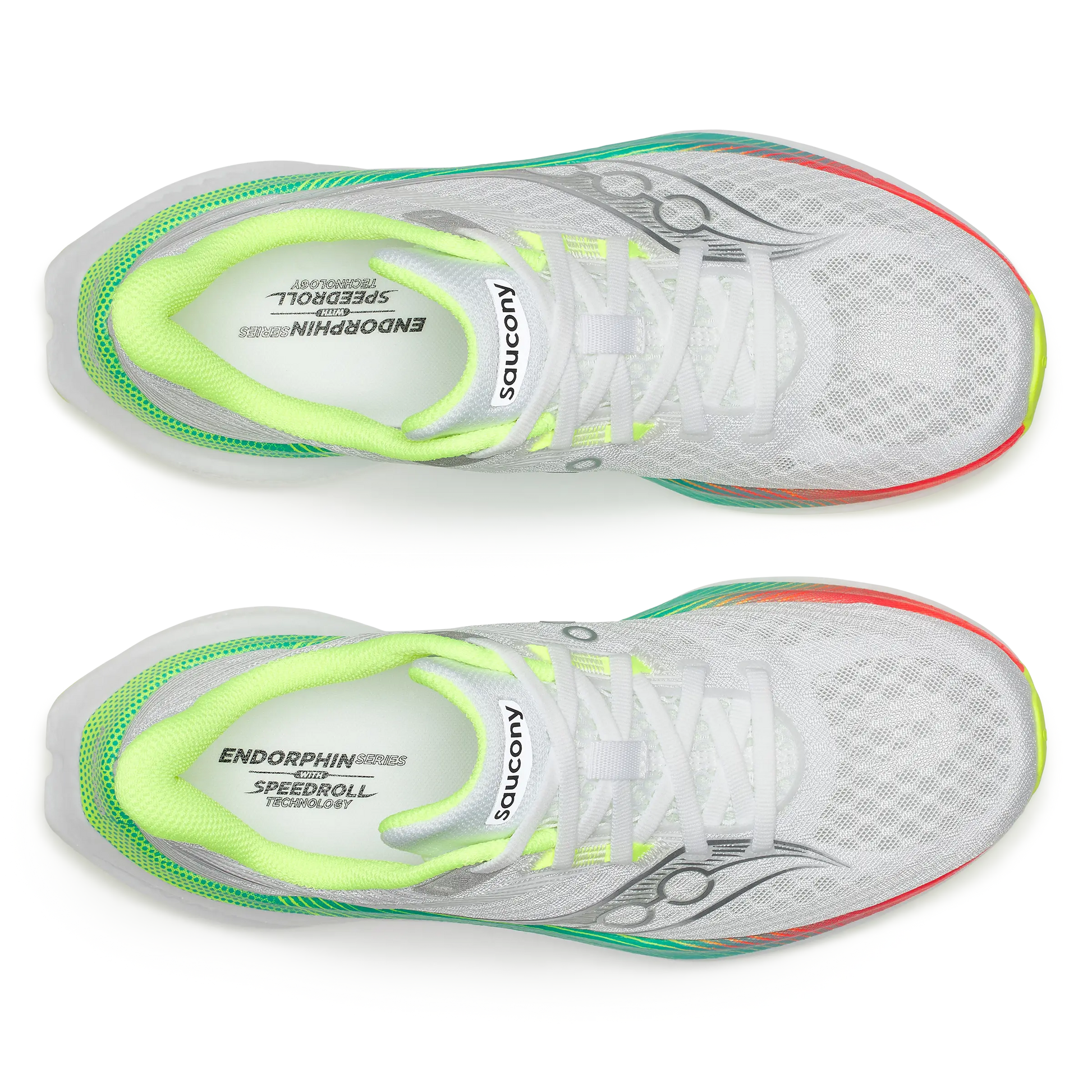 Saucony Damenlaufschuhe Endorphin Speed 5, white/multi – Bild 