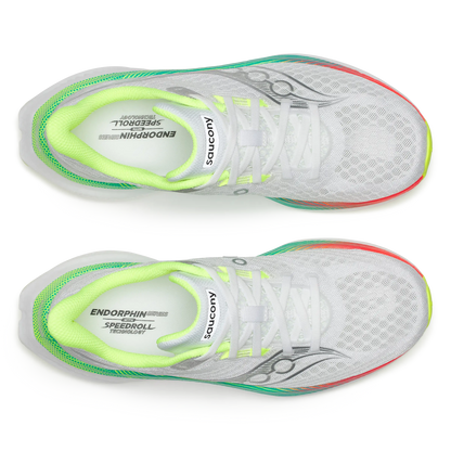 Saucony Damenlaufschuhe Endorphin Speed 5, white/multi