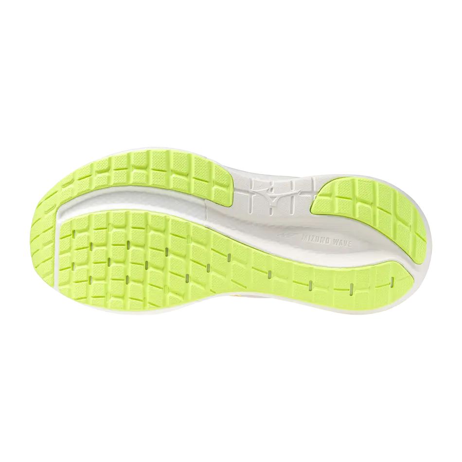 Mizuno Damenlaufschuhe Wave Inspire 22, Cloudscape/desert Flower/lime Pulp