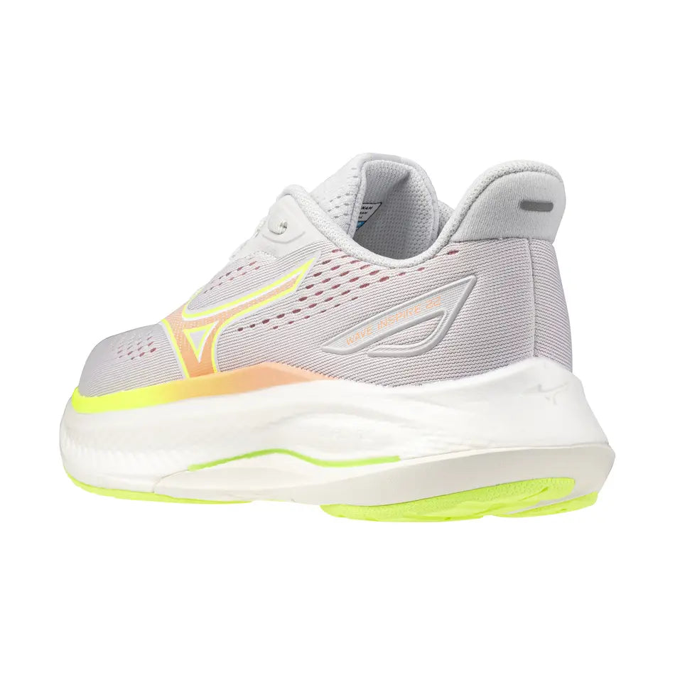 Mizuno Damenlaufschuhe Wave Inspire 22, Cloudscape/desert Flower/lime Pulp