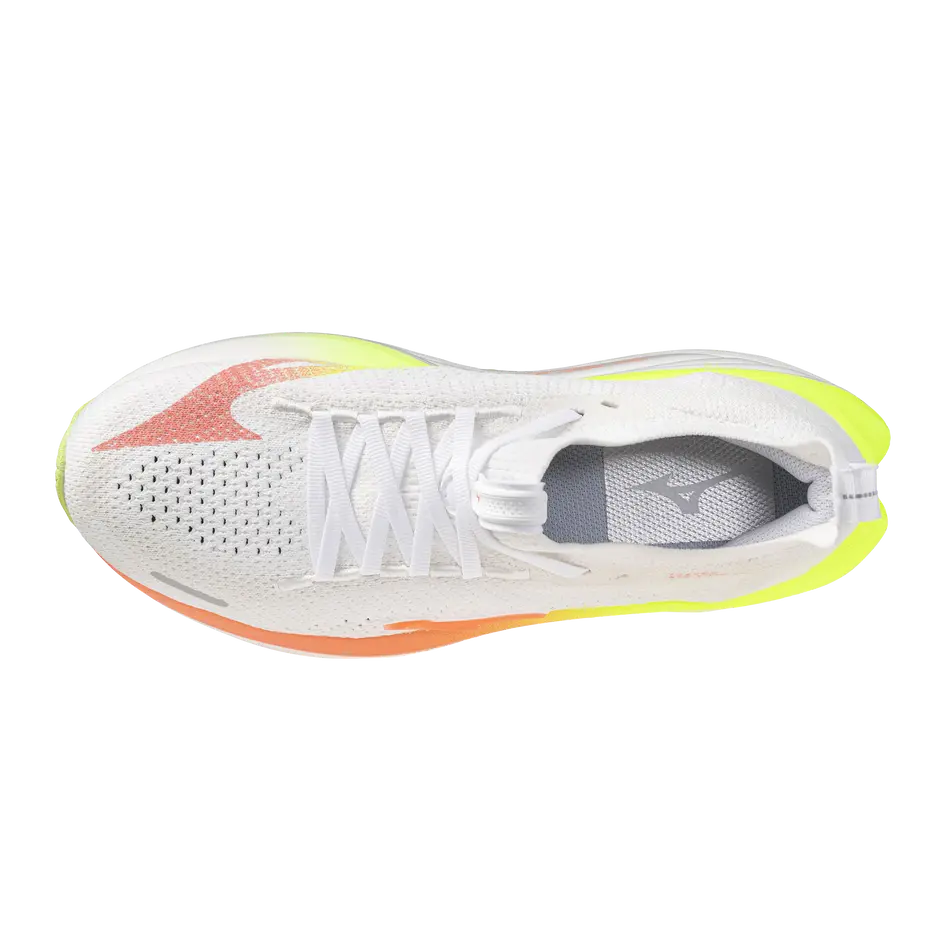 Mizuno Damenlaufschuhe Neo Vista 3, White/flamingo Coral/lime Pulp – Bild 