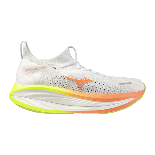 Mizuno Damenlaufschuhe Neo Vista 3, White/flamingo Coral/lime Pulp – weiß / 38