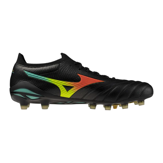 Mizuno Fußballschuhe Morelia Neo V B Japan, Black/lava Orange/arcadia – schwarz / 41
