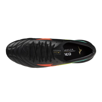 Mizuno Fußballschuhe Morelia Neo V B Japan, Black/lava Orange/arcadia
