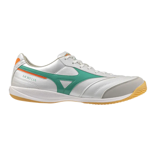 Mizuno Hallenfußballschuhe Morelia Sala Pro IN, White/arcadia/lava Orange