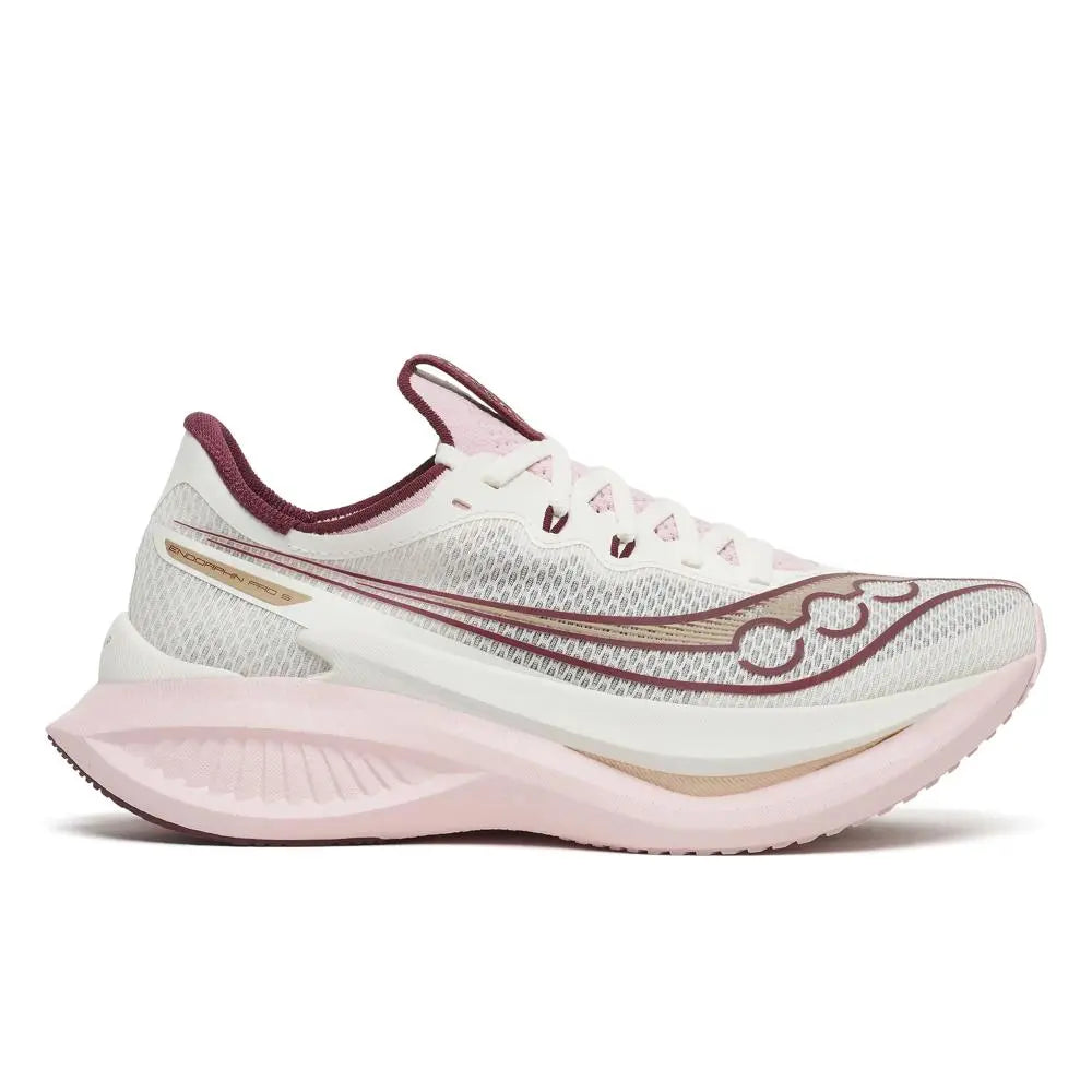 Saucony Damenlaufschuhe Endorphin Pro 5, ivory/silk